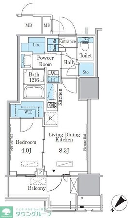 HARUMI FLAG PORT VILLAGE B棟の物件間取画像